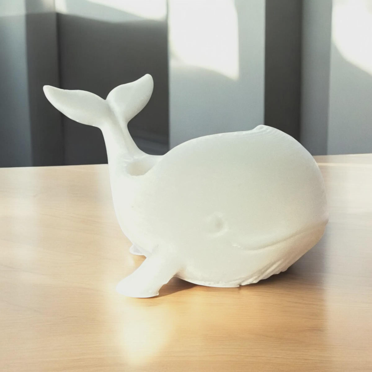 Cute Whale Planter Pot | 3D Printed Whale Succulent Planter | Ocean Decor | Whale Plant Pot | Desk Planter | Choose Your Colour