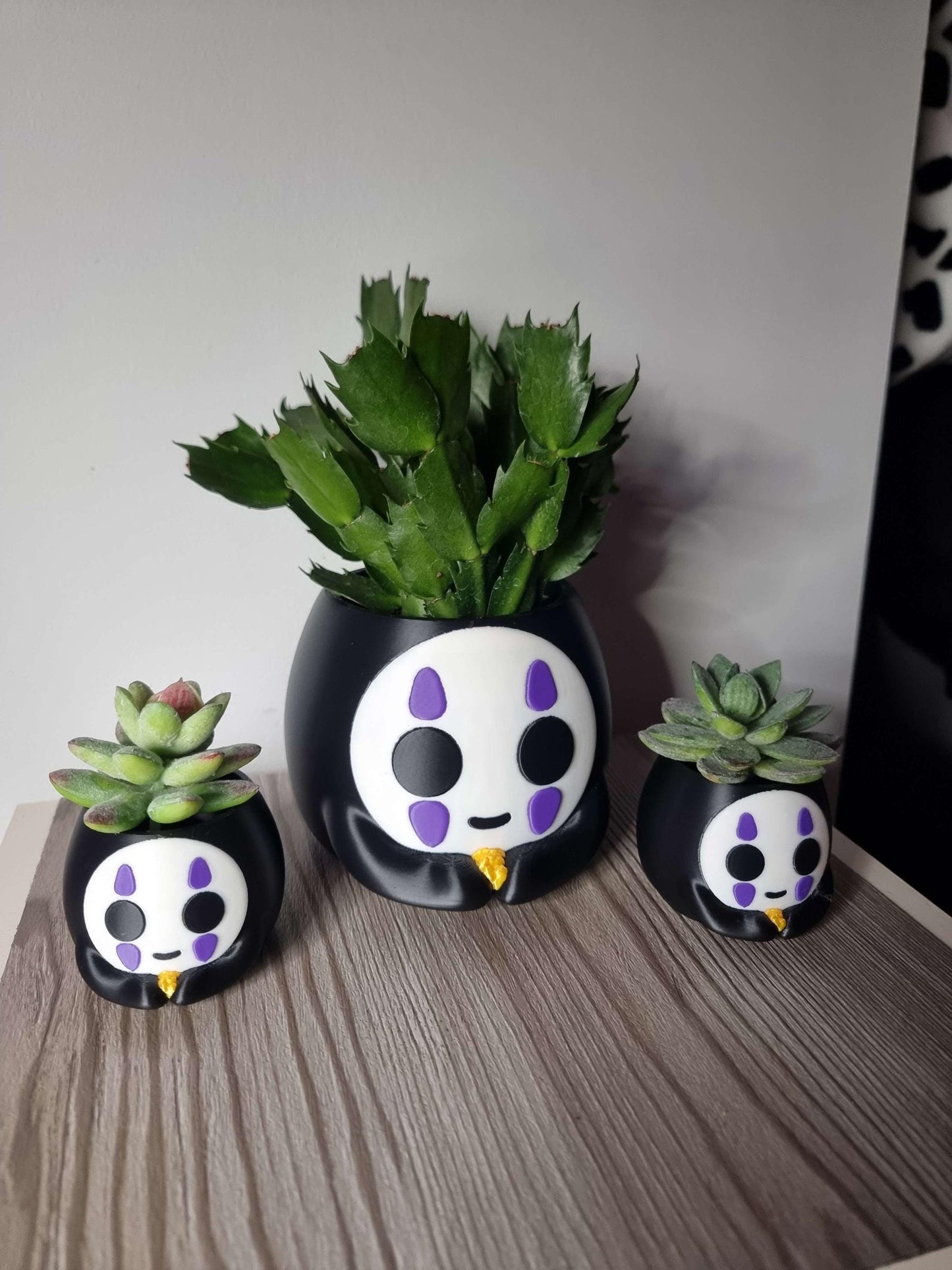 No Face Plant Pot | Spirited Away Inspired Planter | Studio Ghibli Decor | Anime Plant Pot | Succulent Planter | Ghibli Gift