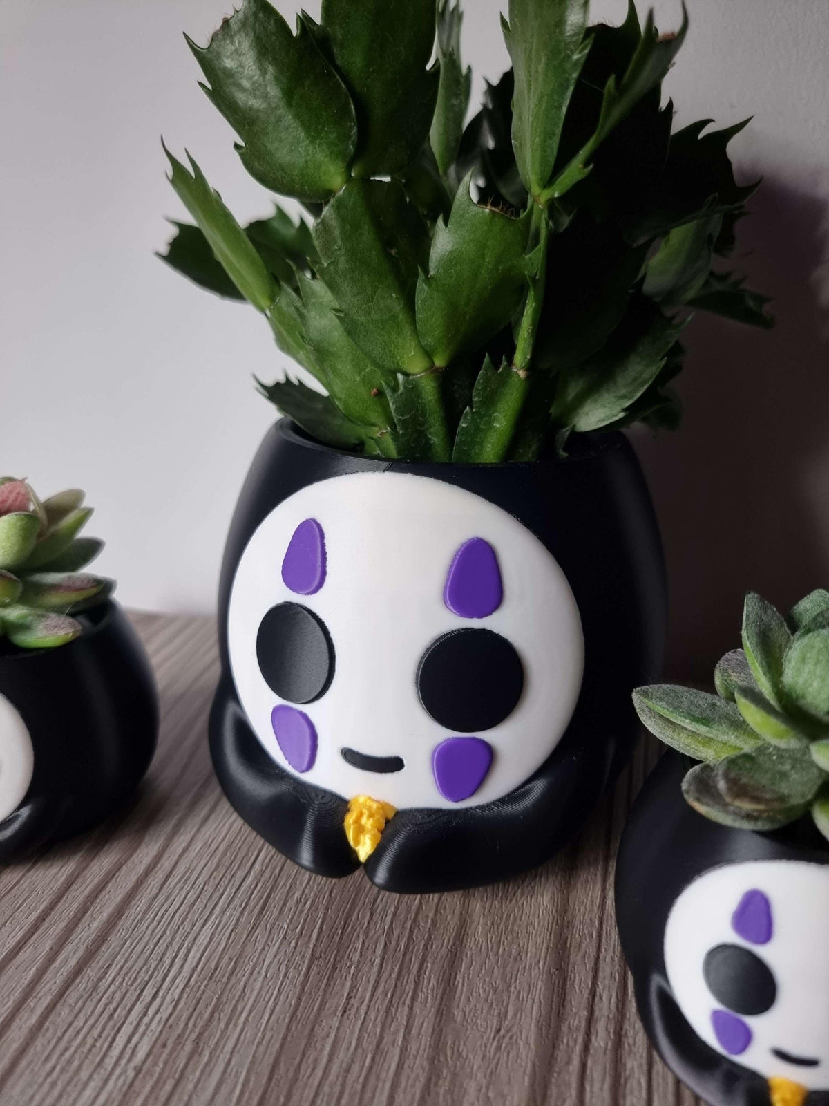 No Face Plant Pot | Spirited Away Inspired Planter | Studio Ghibli Decor | Anime Plant Pot | Succulent Planter | Ghibli Gift