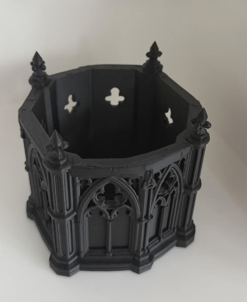 Gothic Cathedral Planter | Gothic Plant Pot | Dark Academia Decor | Cathedral Plant Holder | Witchy Home Decor | Alternative Plant Pot