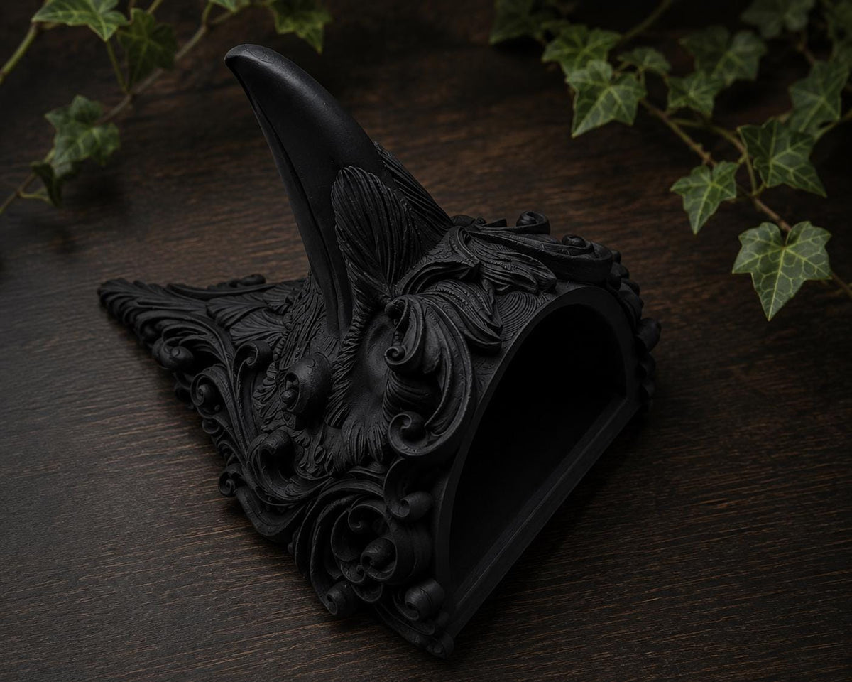 Gothic Raven Wall Planter | Hanging Crow Plant Pot | Gothic Home Decor | Dark Academia Wall Decor | Choose Your Colour